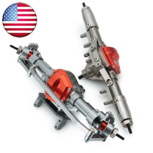 TFL CNC Metal Front & Rear Axle Set For 1:10 Scale RC Crawler AXIAL SCX10 Car