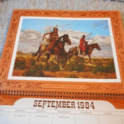 Vintage 1984 Old West Of Roy Lee Ward Western Calendar | eBay