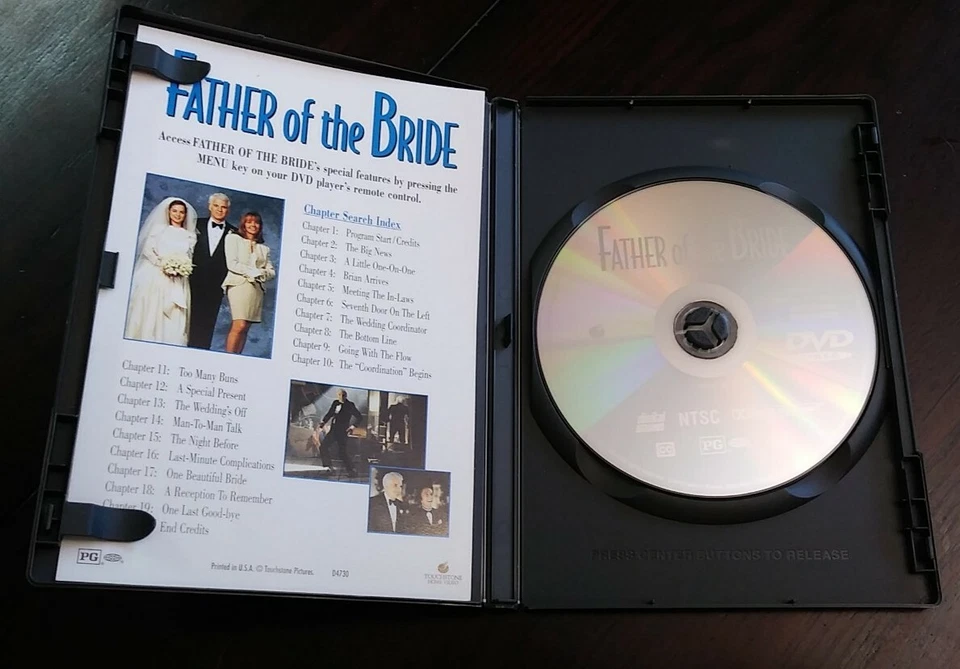 Father of the Bride (1991, DVD) Widescreen Steve Martin USED Fast Shipping Movie Foto 3 de 4