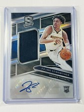 JULIAN STRAWTHER 2023-24 Panini Spectra RPA Silver Prizm RC Patch Auto 34/99