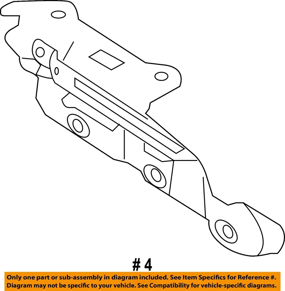 FORD OEM 10-19 Police Interceptor Sedan Lid Components-Hinge DG1Z5442701A - Изображение 2 из 2