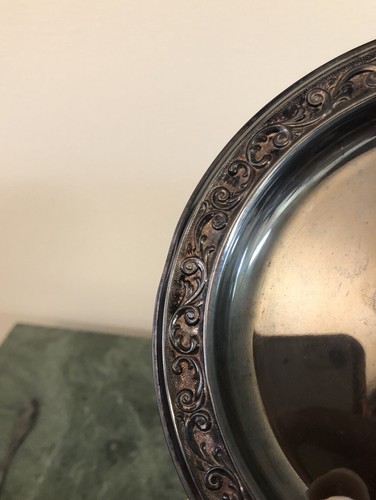 Vintage 1847 ROGERS Bros. Esperanto Silver Plate Butter Dish/Spreader (2-pc Set) - Picture 7 of 10