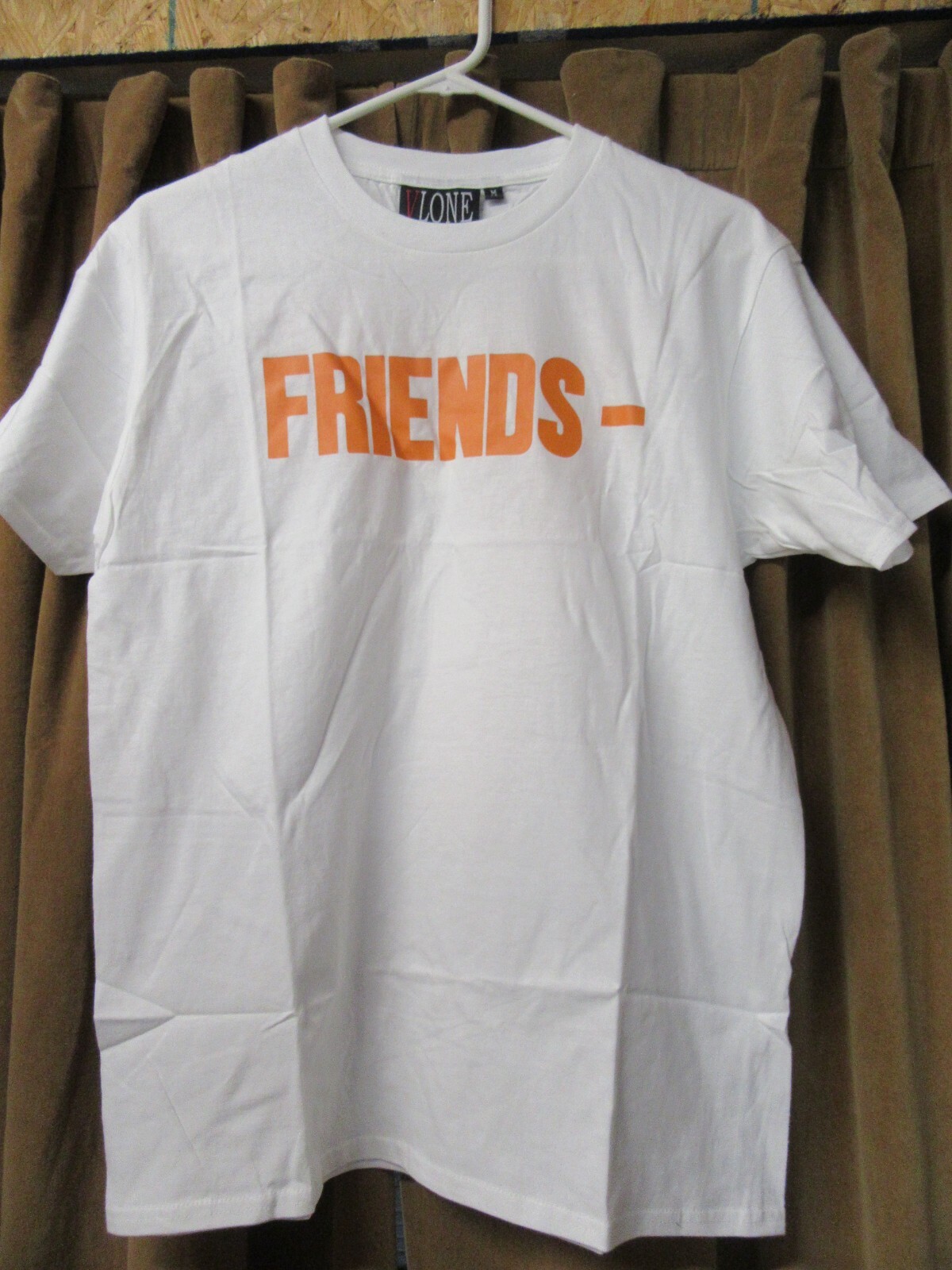 white orange vlone shirt