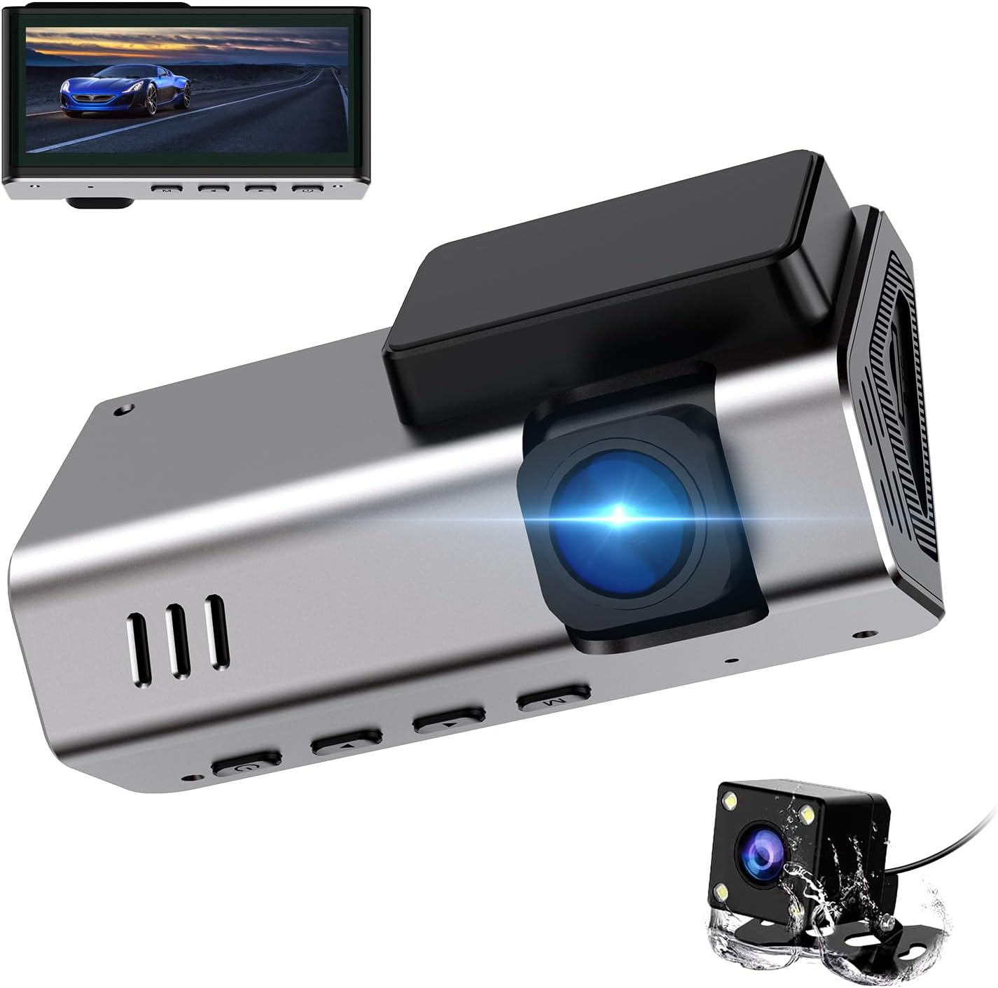 Dual 1080P Dash Cam Front and Rear 3.39
