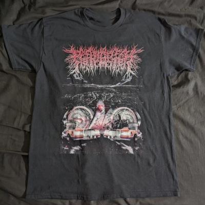 New Popular PeelingFlesh Black T-Shirt Cotton Full Size S-5XL