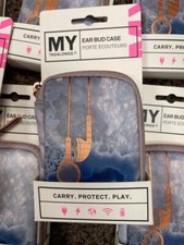 EARBUD CASE WITH 3 Pair Of EARBUDS