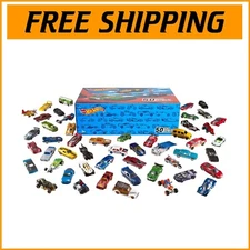 Collectible 50-Pack of Metal Toy Cars & Trucks - Individually Wrapped Delight