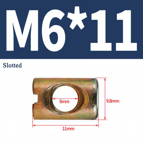 Dowel Barrel Nuts Centre Thread Slotted/Phillips Cross Carbon Steel/Zinc Alloy - Picture 9 of 17