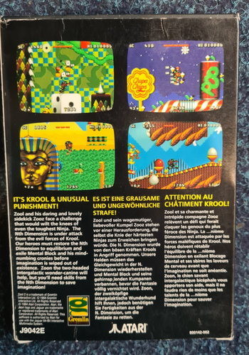 Atari Jaguar 64 Bit Zool 2 SOLO SCATOLA - Foto 3 di 3