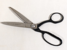 Wiss Pinking Shears Fabric Zig-Zag Scissors Vintage Sewing Notion Black Shears