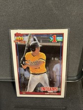 #103 Tim Costo [Rookie] Indians/Guardians 1991 Topps Baseball Card NM. rookie card picture