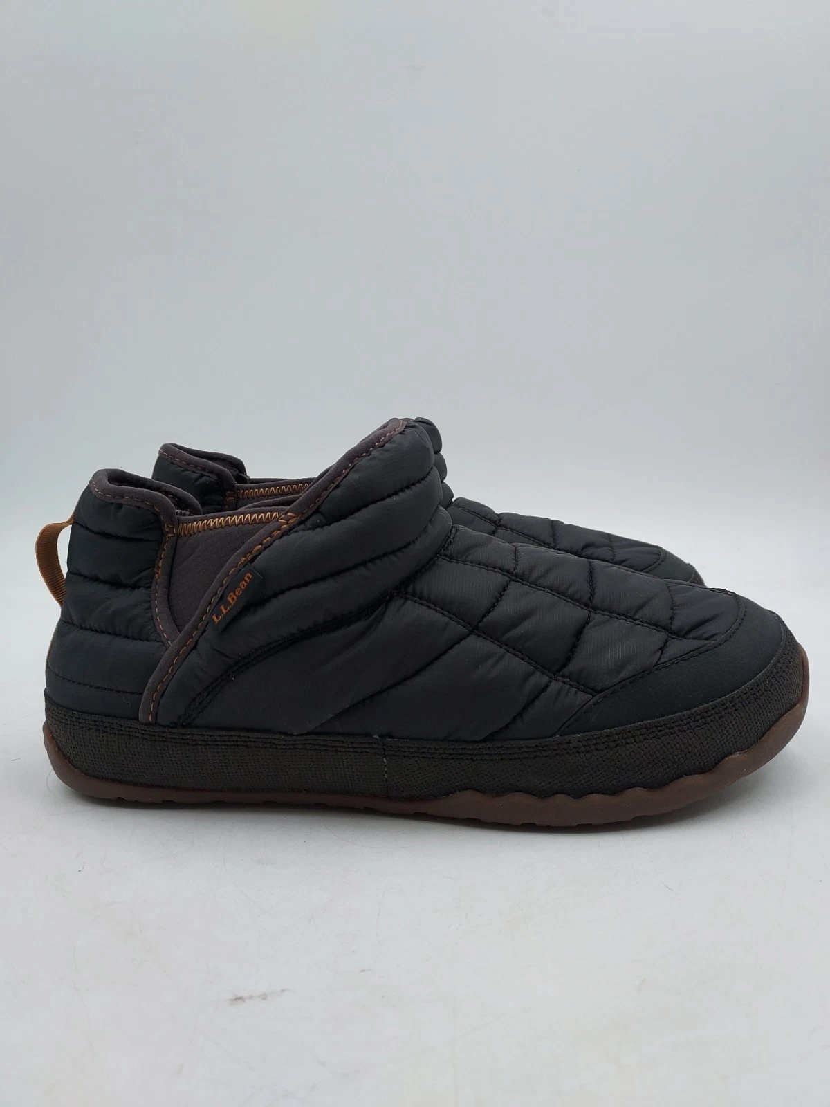 LL Bean Men's Mountain Classic Quilted Snow Ankle Boots Black Size 9M (C1-A5)