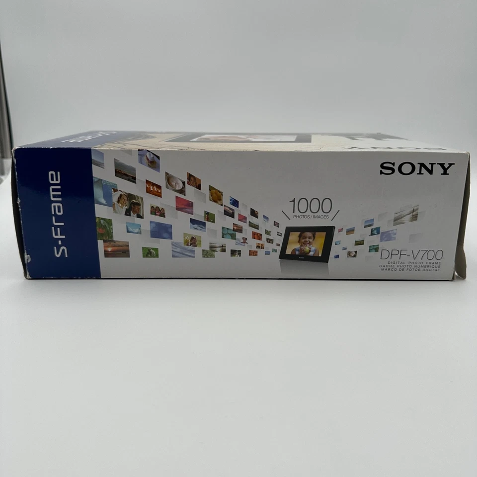 Sony S-Frame Digital Picture Frame DPF-V700 7" New Open Box - Image 4 of 4