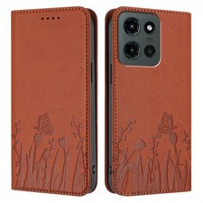 Flip Leather Phone Case Stand Cover For Motorola Edge 5G 2024 2025 Edge60 Fusion