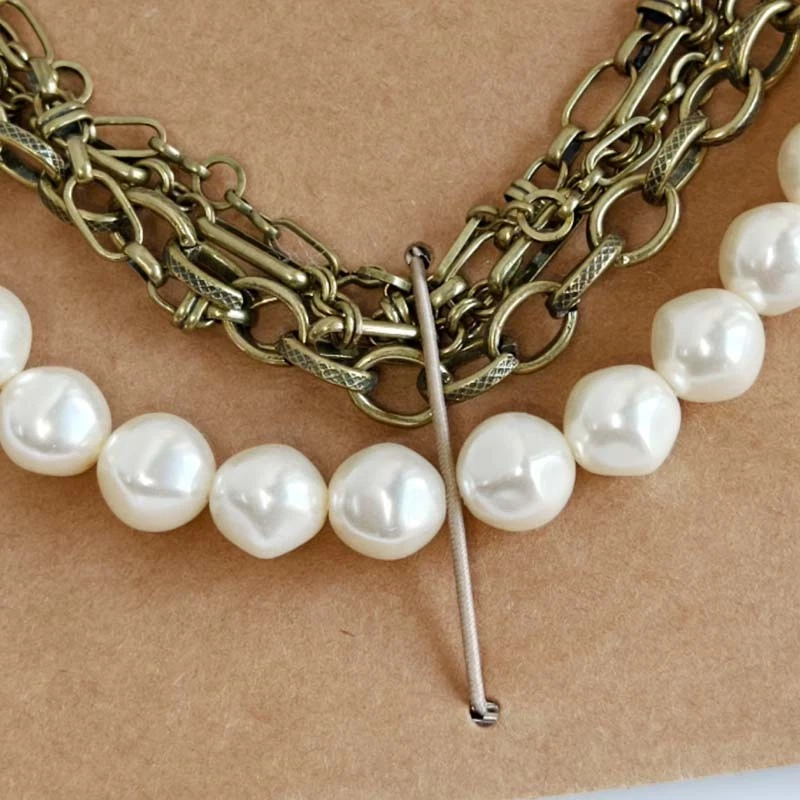 18" c+i Chloe&Isabel Multi-strands Necklace Retro Women Party Vacation Jewelry - Image 2 of 4