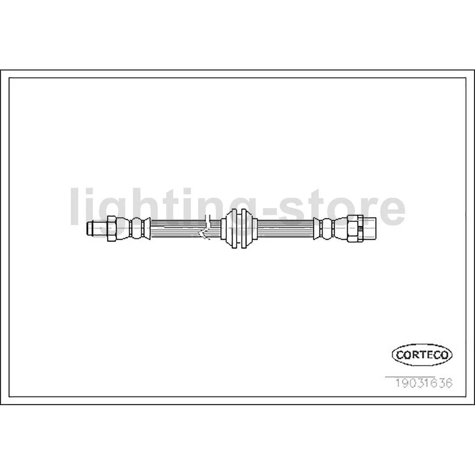 Línea de freno de manguera hidráulica de freno delantero 2 para BMW 750Li 4,8 L BMW 750i 4,8 L Foto 2 de 2