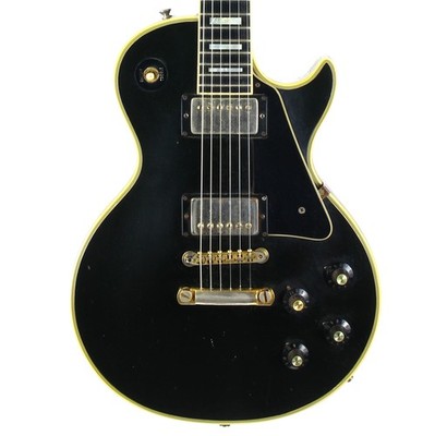 1973 Gibson Les Paul Custom BLACK BEAUTY Vintage Electric Guitar Original PAT #