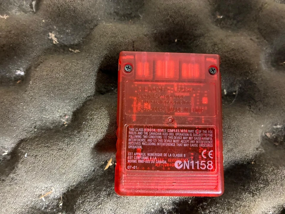 memory card ps2 rossa con freemcboot - Immagine 2 di 2