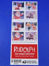 20 FOREVER FIRST CLASS LETTER STAMPS RUDOLPH THE RED NOSED REINDEER 2014 BOOK