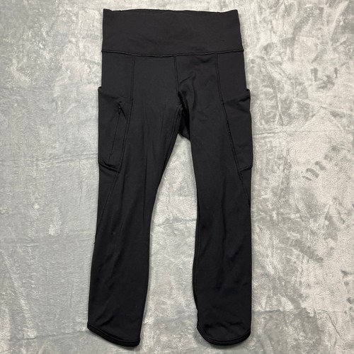 Athleta Contender 7/8 Tight Womens Black High Rise Pocket Leggings Size Small