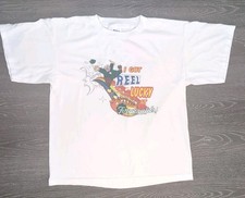 Vintage Fitzgeralds Casino T-Shirt Mens L White Reel Lucky Single Stitch Graphic