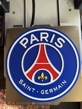 Paris Saint-Germain Logo: Wall Art - PSG Logo - Team Sign Crest Decor Plaque FC