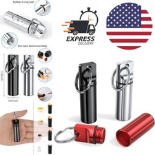 Aluminium Alloy Pill Box Keychain 3 Pack Lightweight Waterproof for Outdoor Use