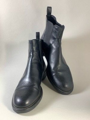 Vagabond schwarze weiche Leder Damen Chelsea Boots mit Synthetiksohle UK 4 EU 37