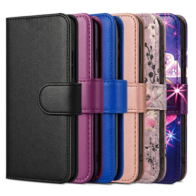 Hülle für iPhone SE 2016 SE 2020 SE 2022 Leder Flip Magnet Wallet Handyhülle
