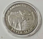 Fine Silver - American Hunt Club Super Slam "Alaska Yukon Moose" 1oz Coin .999