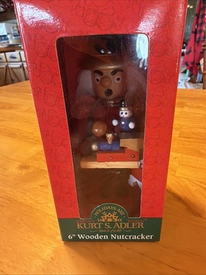 NEW Kurt S. Adler 6'' Wooden Nutcracker New