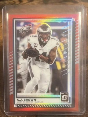 2025 Panini Donruss Optic - A.J. Brown #17 Red Prizm /149