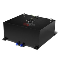 20 GALLON LIGHTWEIGHT BLACK ALUMINUM GAS FUEL CELL TANK+LEVEL SENDER 20X24X10"