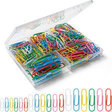 Paper Clips Assorted Sizes, Cute Colored Paper Clip for Office Supplies,Small