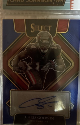 #ad 2021 Panini Select Signatures Chris Godwin #SIP CGO Blue Prizm 99 AU $8.50