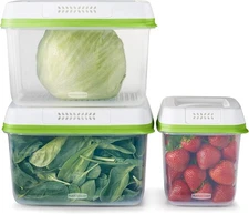 Produce Saver Storage Containers 6-Piece Set - Medium & Large