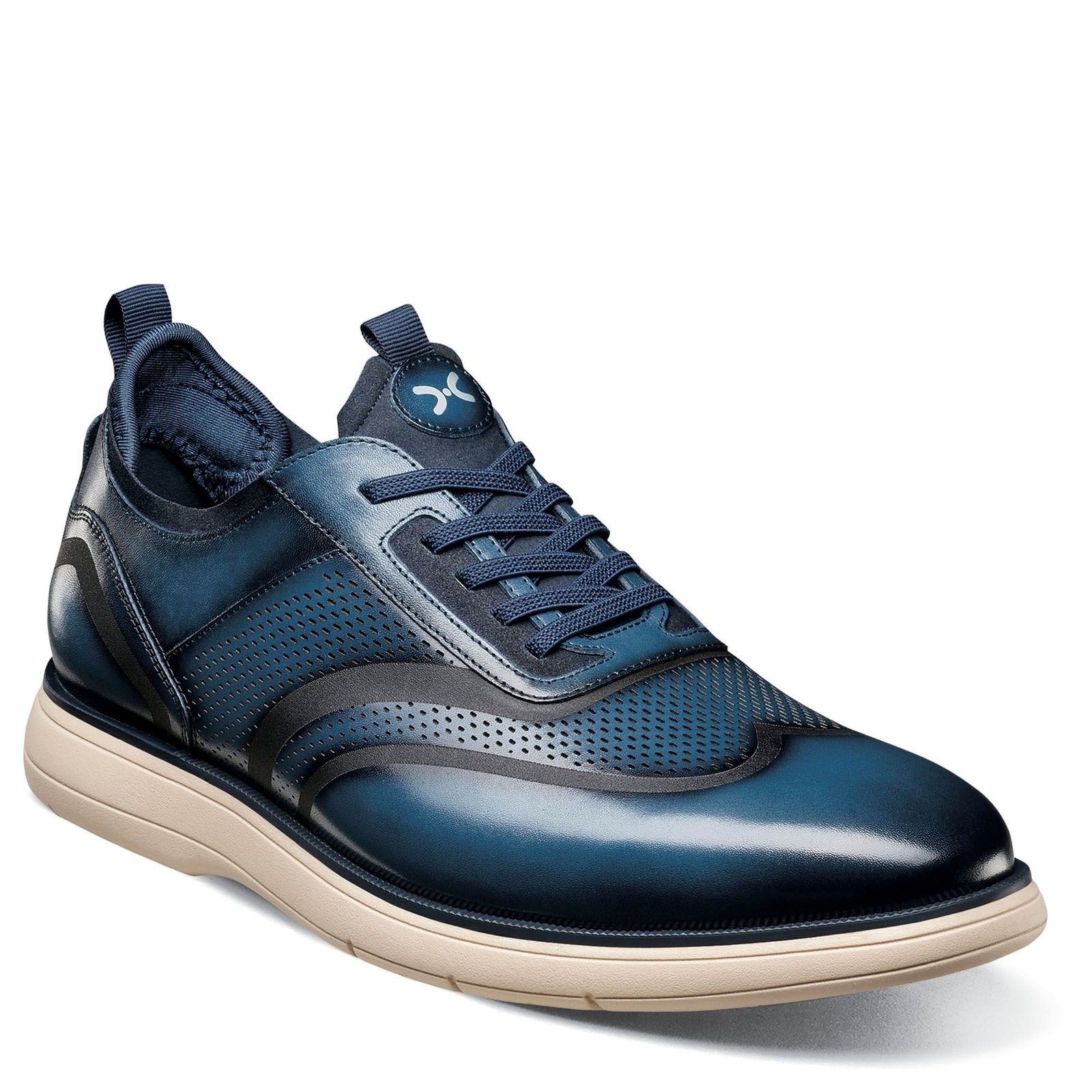 Stacy Adams Shoes Edgewood Wingtip Elastic Lace Up Black Size 10.5 — photo 2