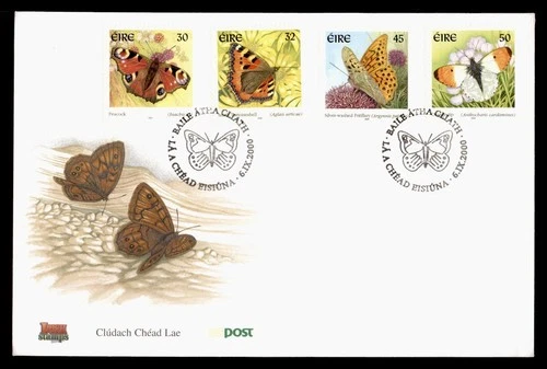 DR WHO 2000 IRELAND FDC BUTTERFLY COMBO M77306