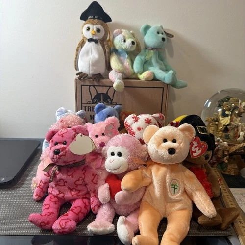 Lot Of 15 Vintage Beanie Babys From 2000 To 2009(LOT8H)