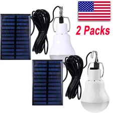 1-4X Solar Light Bulbs Waterproof Camping Tent Lamps For Shed Chicken Coop Light