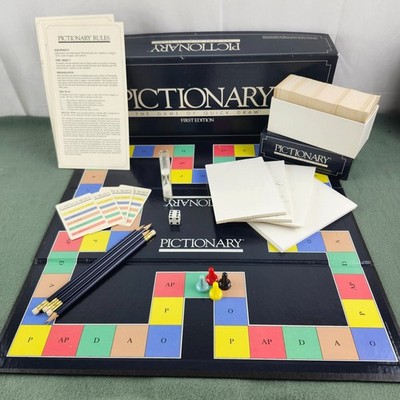 Vintage Pictionary First Edition 1985 The Game of Quick Draw #100 Complete