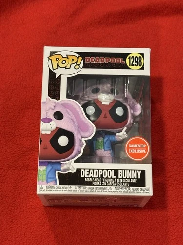 PRE-OWNED Funko Pop DEADPOOL BUNNY 1298 EASTER Vinyl Figure GAMESTOP EXCLUSIVE
