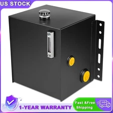 15-Gallon 14 Gauge Hydraulic Fluid Reservoir Tank w/ Breather Strainer Fill Cap