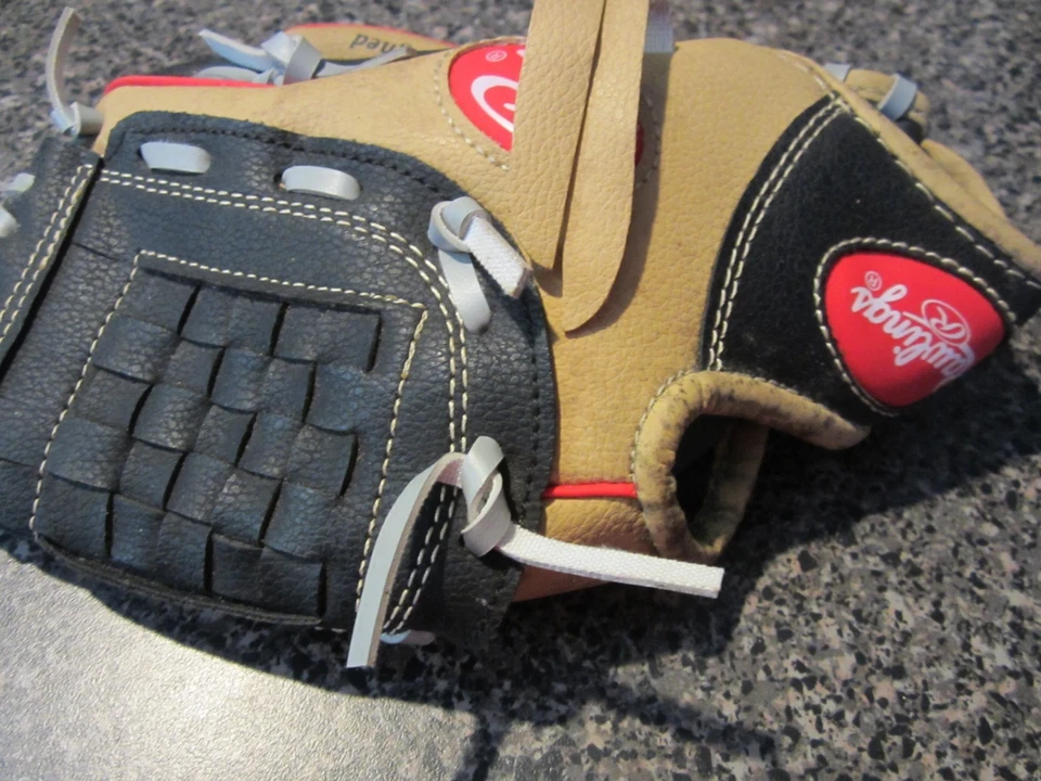 Guante de béisbol Rawlings - 10" pulgadas - diestro - tostado/negro - WPL10CBSG Foto 2 de 4