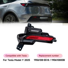 For 2025 Tesla Model Y Left Rear LED Bumper Reflector Brake Light