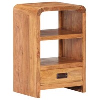 Vidaxl Nachttisch 40X30X60 Cm Massivholz Mit Honigfarbenem Finish Neu