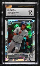 2021 Bowman Chrome Prospects Atomic Refractor Antonio Gomez CSG 10 Gem Mint 0c6