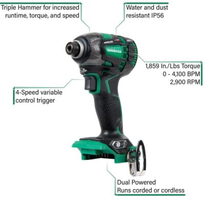 36v triple hammer metabo