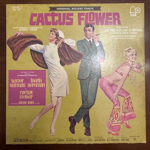 Cactus Flower Movie Sound Track Lp Walther Matthau Goldie Hawn