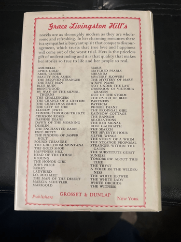 Vintage 1926 Grace Livingston Hill Wholesome Romance Novel Book Job’s Niece - Picture 5 of 5